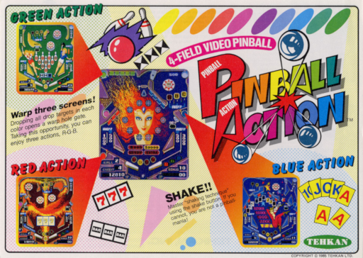 Pinball Action (set 1) Arcade Game Cover